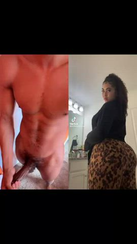 ass bbc babe babecock big ass big dick tiktok gif