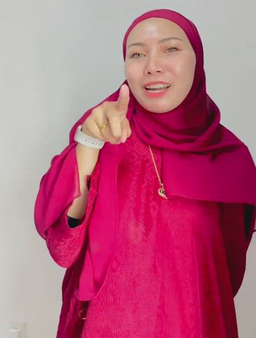Hijab Malaysian Tongue Fetish gif