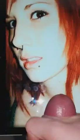 amateur babecock cum cumshot emo gamer girl homemade tribute worship gif