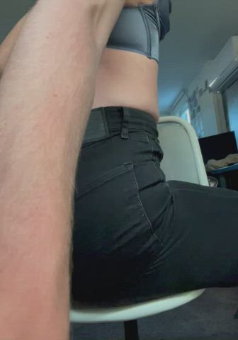 ass ass clapping femboy gay jeans sissy tight ass twink gif