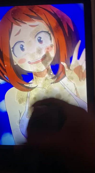 5th cumshot on Ochako Uraraka