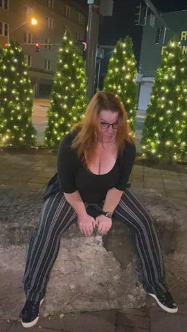 OnlyFans Outdoor Redhead gif