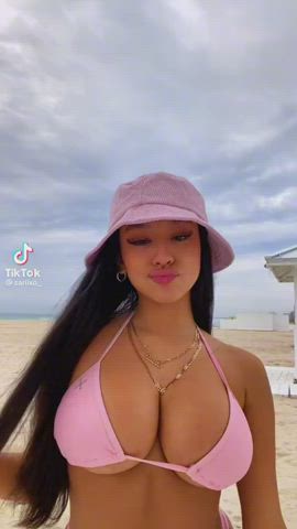 Big Tits Pink Teen TikTok gif