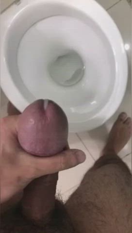 big dick cum cumshot daddy fantasy fetish toilet gif