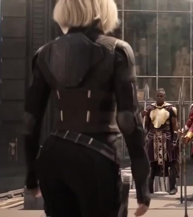 Scarlett Johansson Black Widow walk