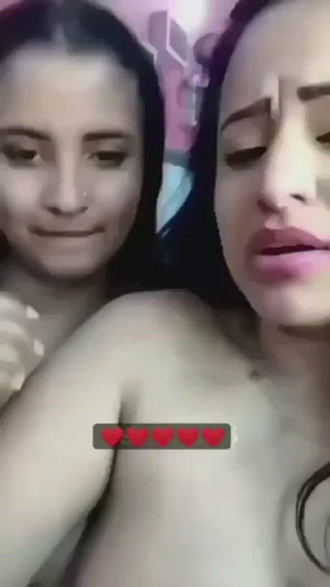 erotic indian kissing lesbian gif