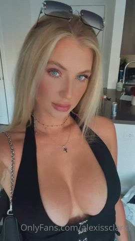 Big Tits Blonde Blue Eyes gif