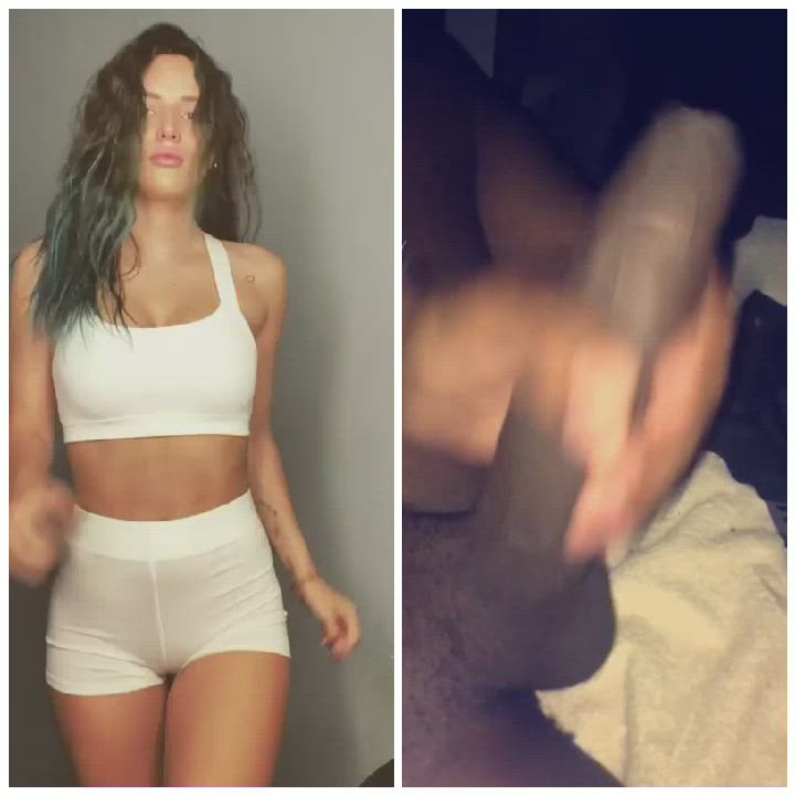 bbc babecock bella thorne celebrity cumshot pawg sissy gif