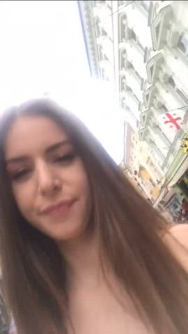 big tits busty huge tits nsfw naked public teen r/holdthemoan gif