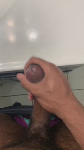 BBC Big Dick Cumshot Jerk Off gif