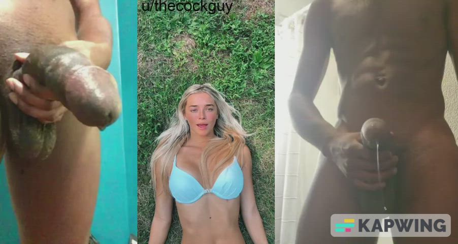 bbc babe babecock big dick bikini celebrity monster cock precum tiktok gif