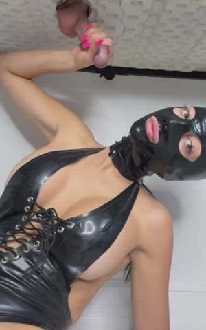 Milking Latex Cumshot Cum Facial Porn GIF by prettyinpinkxoxo