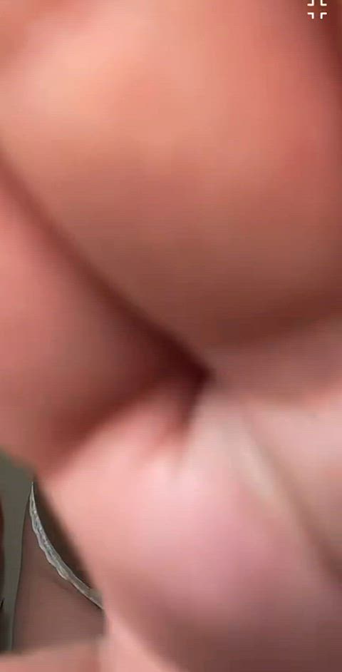 brunette dildo homemade gif