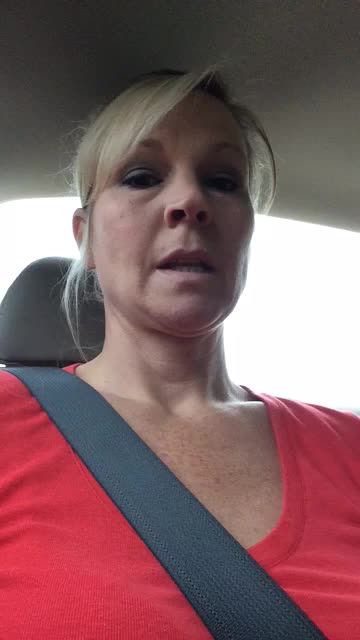 Sneaky milf on the back seat
