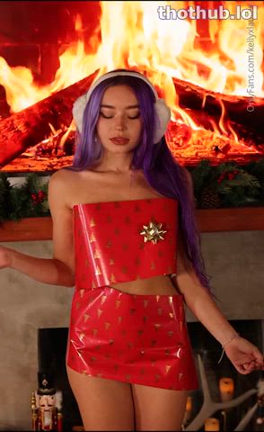 christmas striptease tease gif