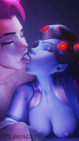 zarya and widow kiss (r4mpagetv)