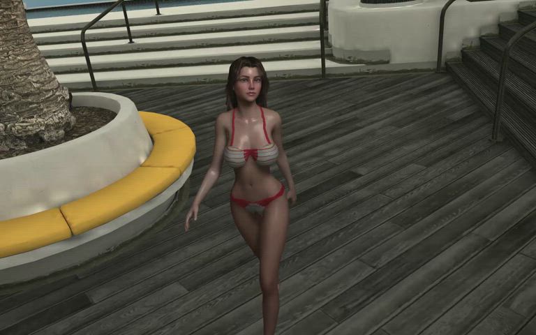 3d animation big tits cute vr walking gif