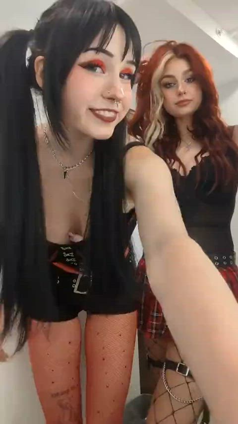 cute friends goth gif