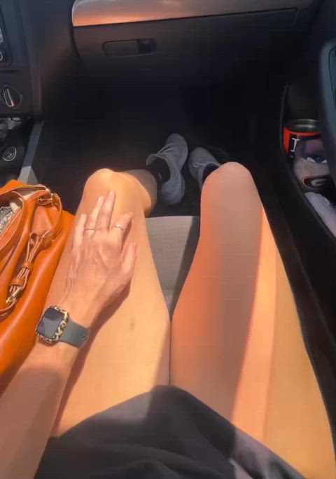 ankle socks car sex close up feet legs nsfw panties panty peel socks tease exposed-in-public