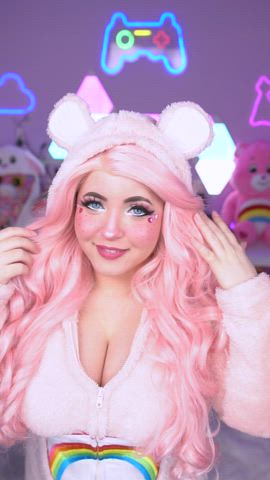 Cleavage Cosplay Costume Cute Girls Innocent Kawaii Girl Pink TikTok gif