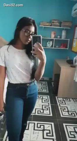 Amateur Cute Indian Naked Teen gif