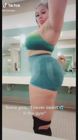 ass babe big ass booty ebony thick tiktok gif