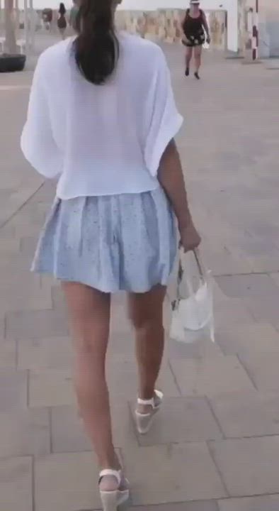 Flashing MILF Public gif