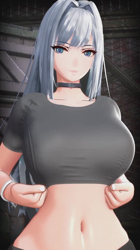 3d animation anime big tits bouncing tits hentai huge tits petite titty drop gif