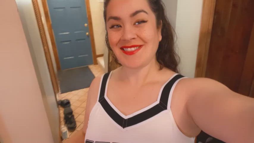 amateur cheerleader onlyfans role play tits sexy-lingerie gif