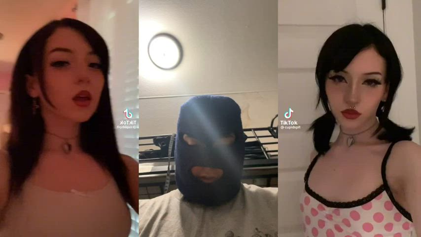 babecock gooning split screen porn teen tiktok white girl r/gooned r/splitscreenedits