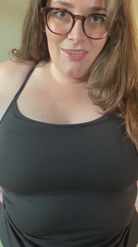 bbw big tits brunette chubby onlyfans tits gif