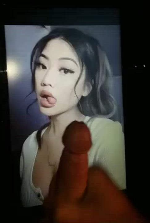 Asian Cum Facial Tribute gif