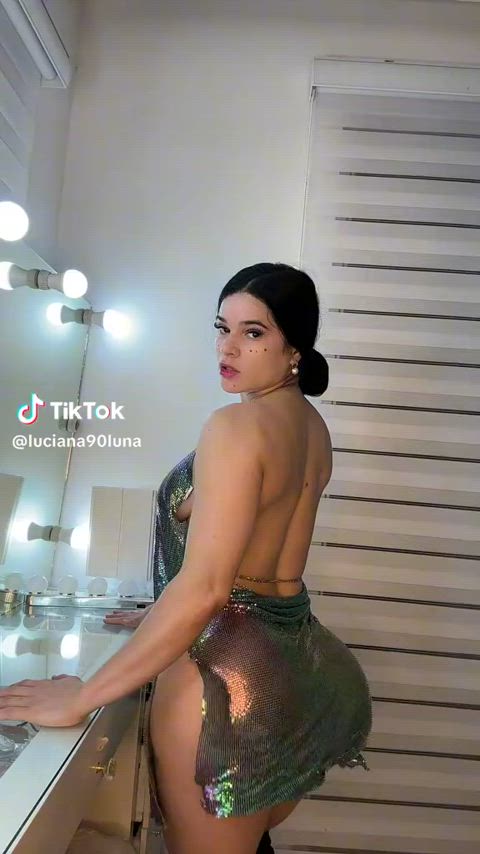 ass shaking big ass dress latina tiktok gif