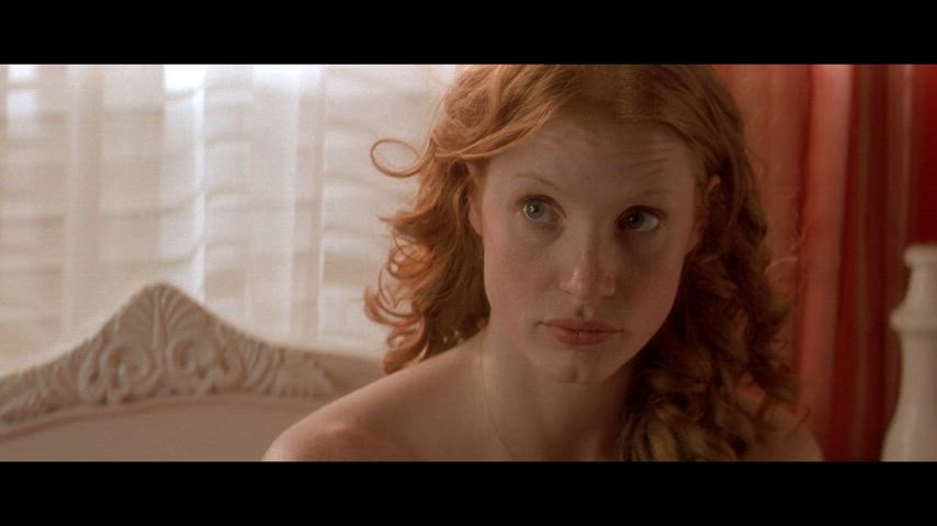 celebrity jessica chastain redhead gif