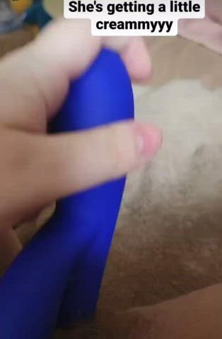 hairy pussy labia masturbating gif