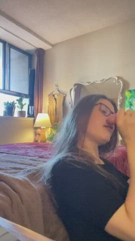 amateur babe blowjob brunette cumshot deepthroat facial homemade hotwife wife gif