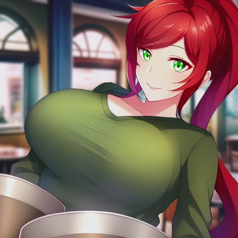Pyrrha Giving You Coffee... With extra milk!