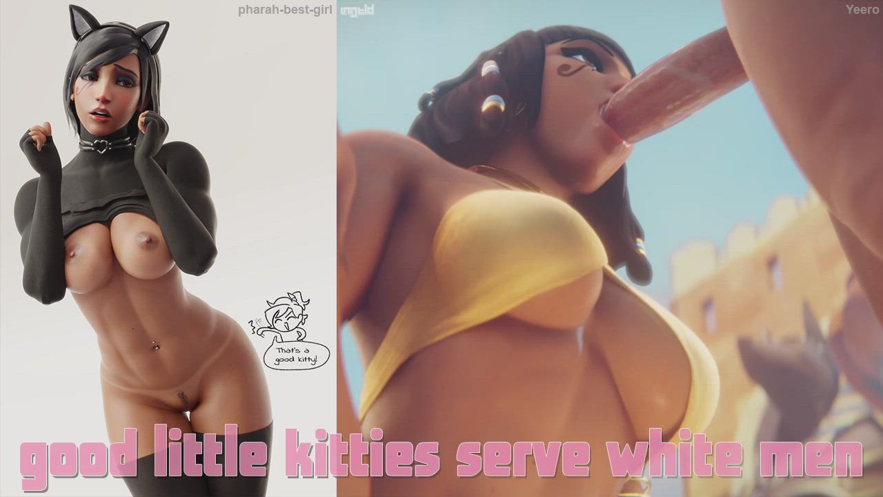 3D Animation BWC Caption Interracial Overwatch Split Screen Porn gif