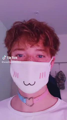 ahegao femboy gay mask tiktok twink gif