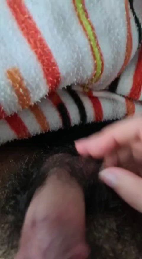 amateur hairy cock horny male masturbation masturbating nsfw portuguese gif