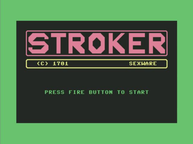 "NOT TO BAD! BUT CAN YOU DO IT AGAIN?", Stroker for Commodore 64 (1983)