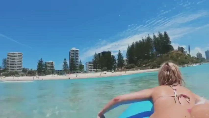 ass beach bikini teen gif