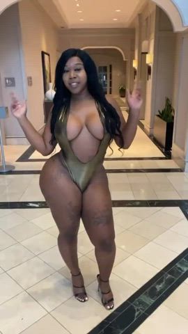 big ass ebony public thick gif