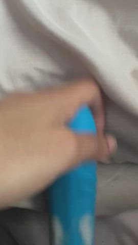Cumming so hard on my dildo, look at how white it is
