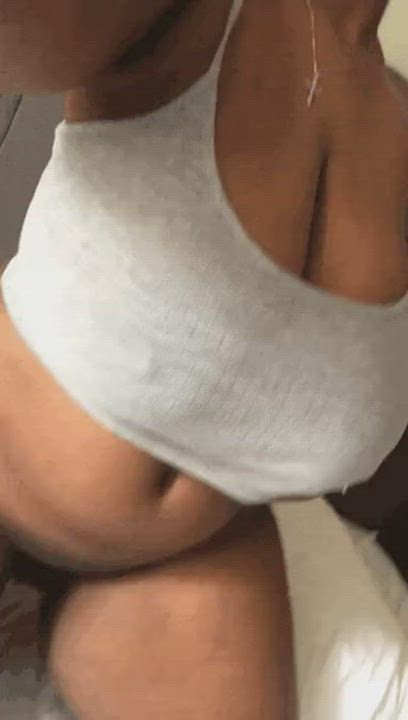 African BBW Big Tits Ebony Flashing South African Titty Drop gif