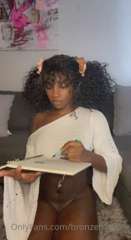 boobs cum cute ebony girl dick masturbating trans trans woman gif