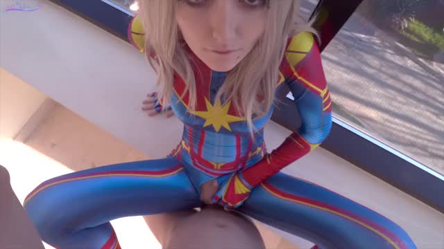 Avengers: Captain Marvel epic takes dick in her teen pussy SiaSiberia