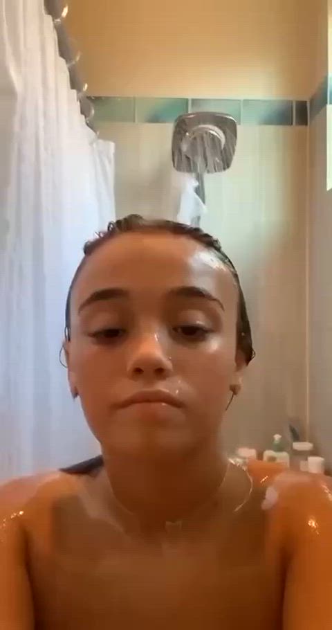 boobs petite shower teen teens tiktok gif