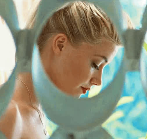 Amber Heard Celebrity Mirror gif