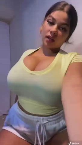 busty close up huge tits gif